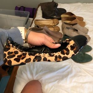 TORY BURCH leopard print flats!